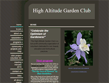 Tablet Screenshot of highaltitudegardenclub.com